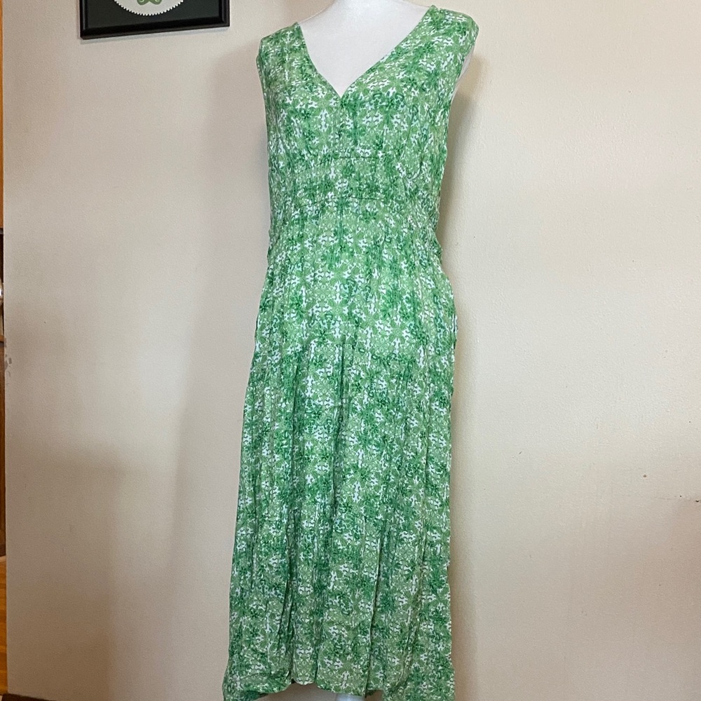 Adore Me Green Floral Midi Dress